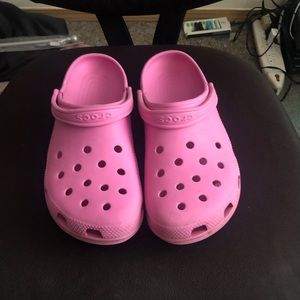 Pink Crocs, size 13 in men’s